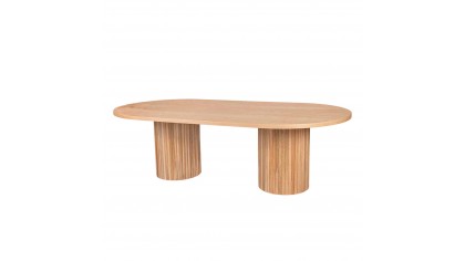FİTİLLİ MASA OVAL -KAYIN 180 CM