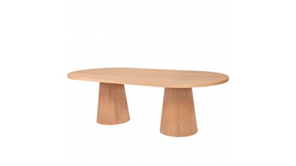 PİRAMİT MASA OVAL - KAYIN 200 CM