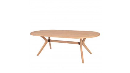 FİRUZE MASA OVAL - KAYIN 200 CM